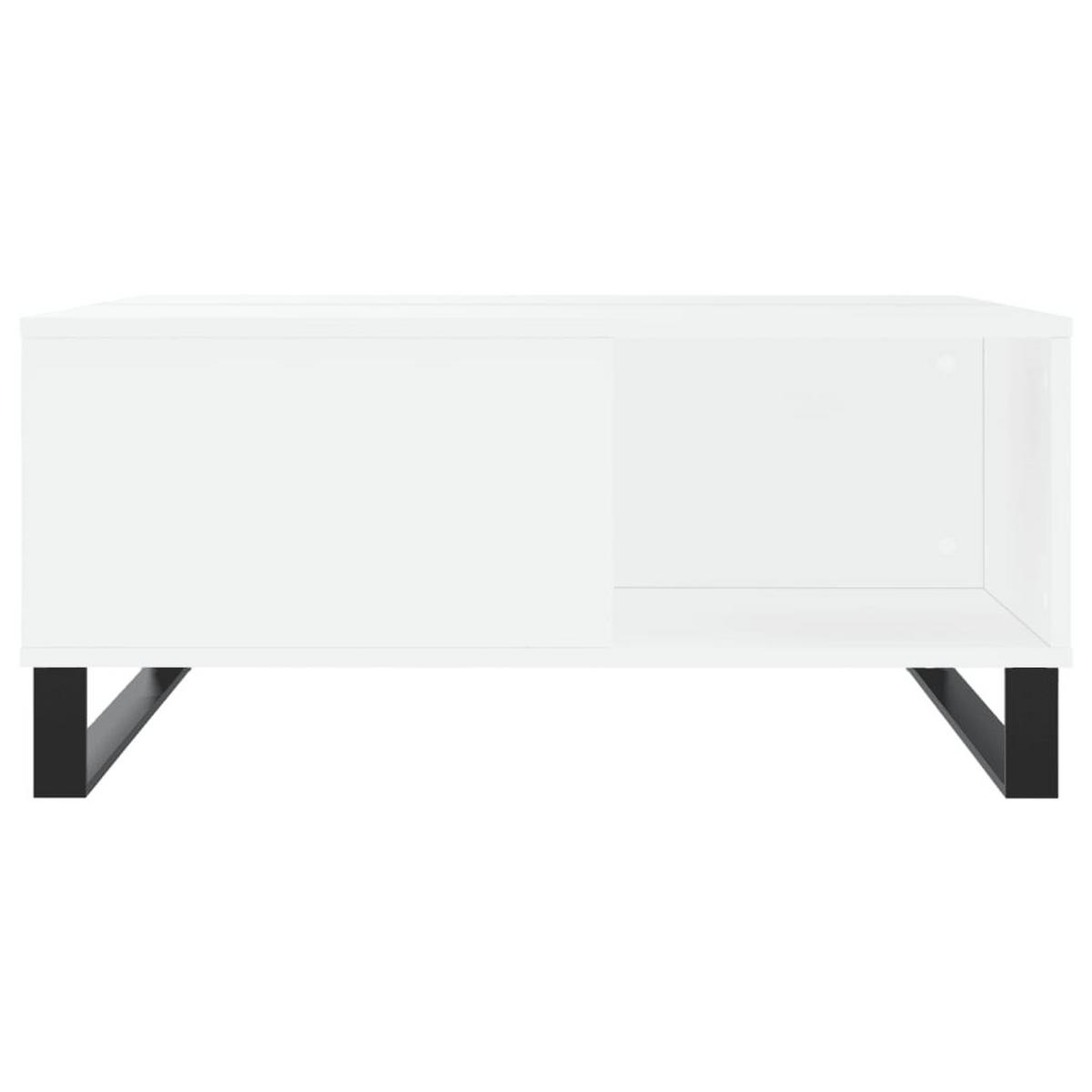 COUCHTISCH Weiß 80x80x36,5 cm Holzwerkstoff - Weiß, Holzwerkstoff (80/80/36.5cm) - furnicato