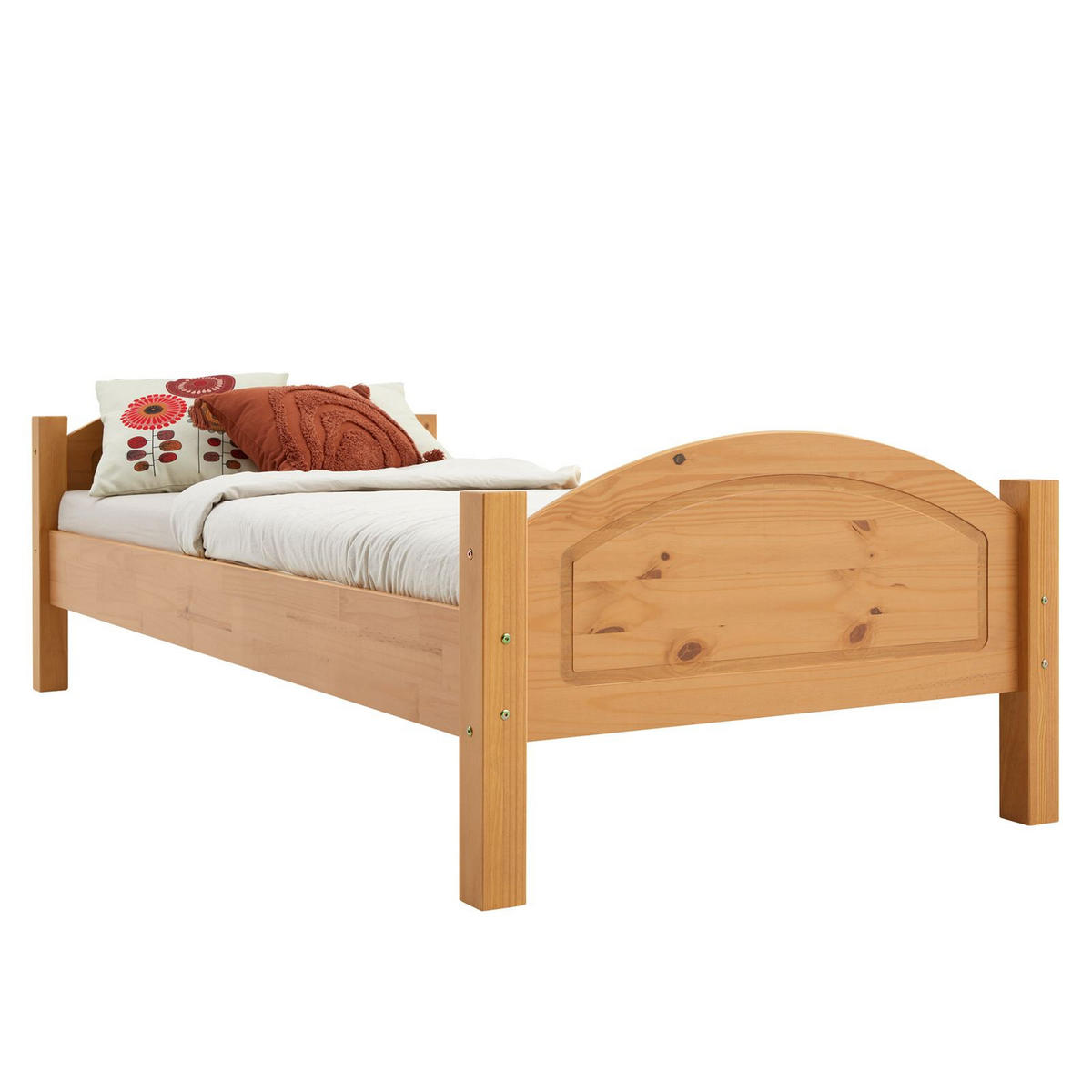 MASSIVHOLZBETT FLIMS 90x200 cm buchefarben - Buchefarben, Holz (90/200cm) - IDIMEX