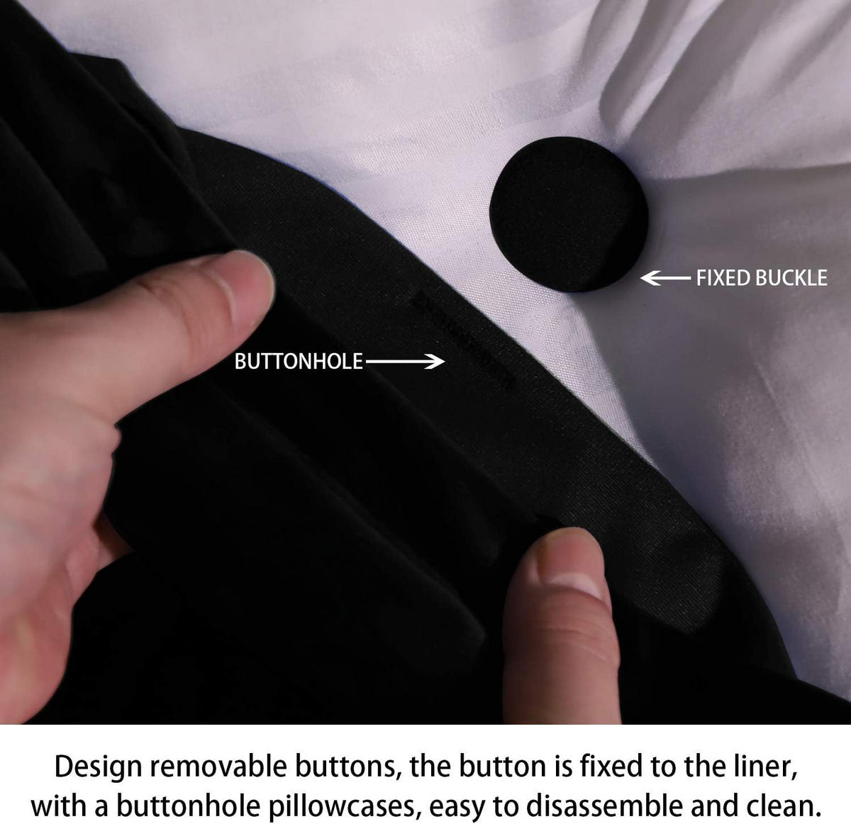 RÜCKENKISSEN Körperkontur Samtlook Schwarz 160 cm - Schwarz, Textil (55/160cm) - Vercart