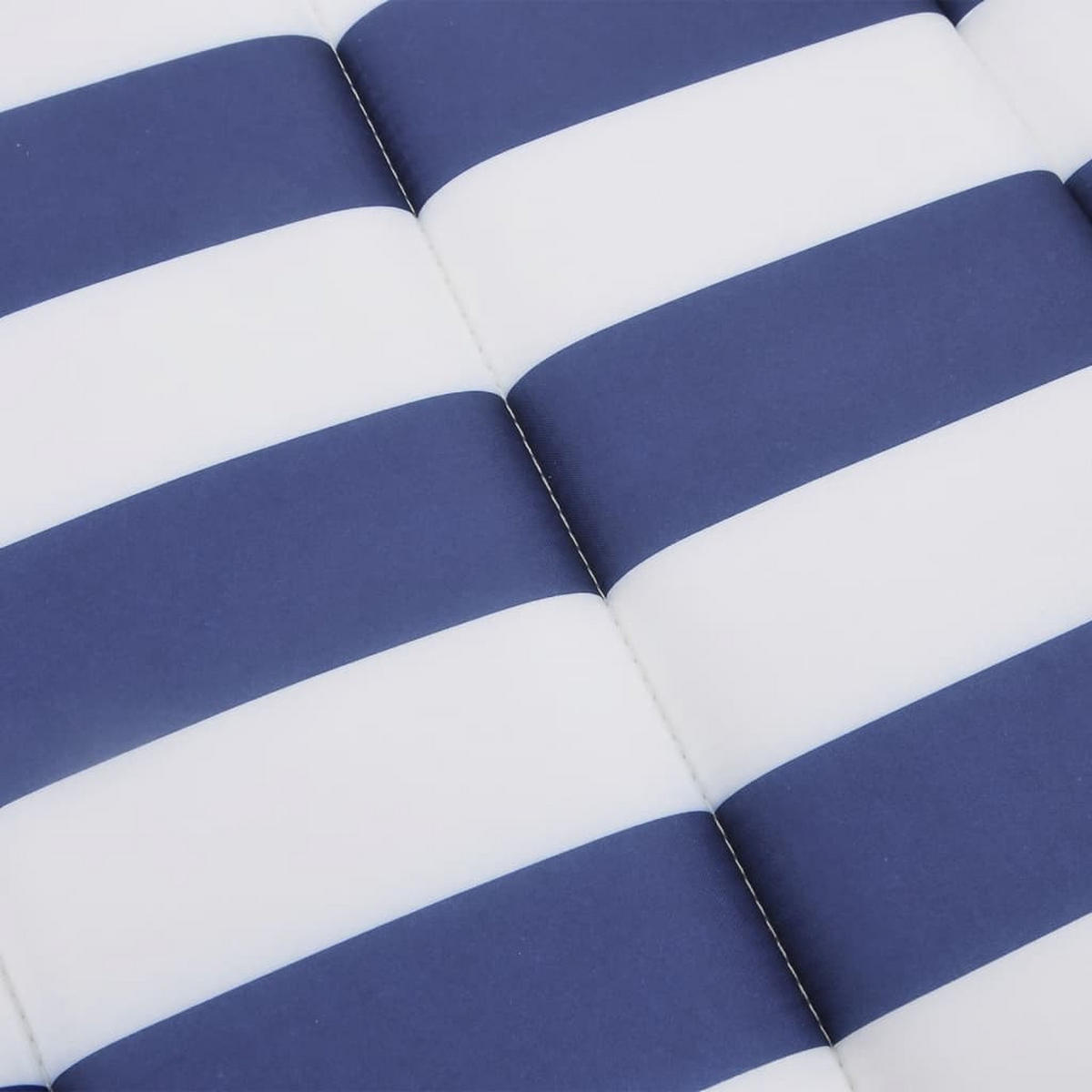 SONNENLIEGEN-AUFLAGE Blau&Weiss Gestreift Oxford-Gewebe - Blau, Textil (70/4/200cm) - vidaXL