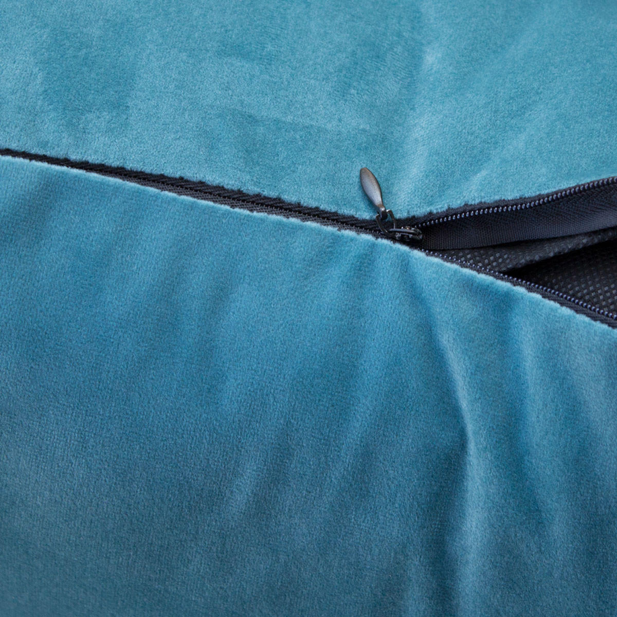 LOUNGESESSEL JOSIE Samt Petrol - Blau/Petrol, Textil (68/82/64cm) - SVITA