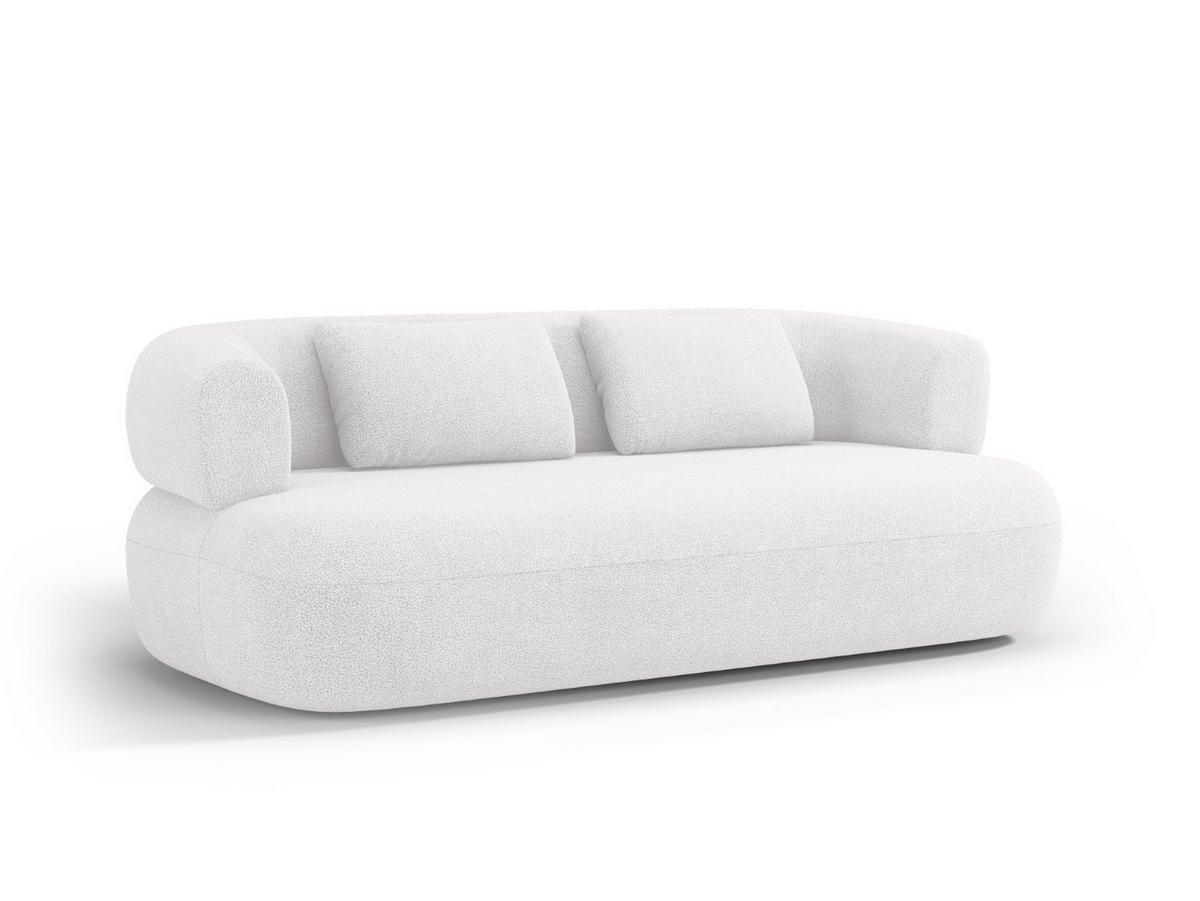 SOFA Jenny aus Boucle elfenbein 3 Sitzplätze - Creme, Textil (90/73/178cm) - Micadoni