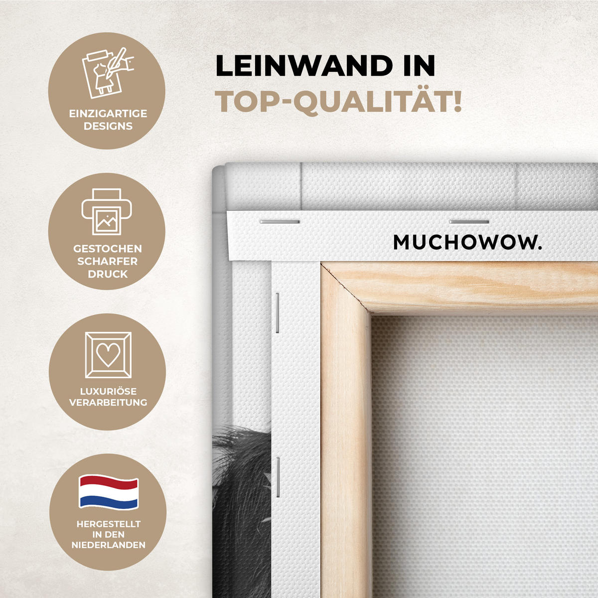 LEINWANDBILD Affe - WC - Zeitung - Schwarz-Weiß - Humor 20x30 cm - Hellgrau, Textil (20/30cm) - MuchoWow
