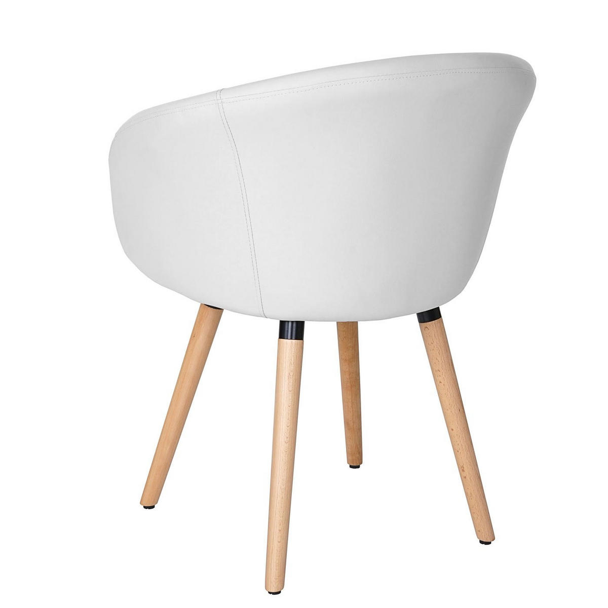 ESSZIMMERSTUHL Weiß 6er-Set - Weiß, Textil (61/80/56cm) - MCW