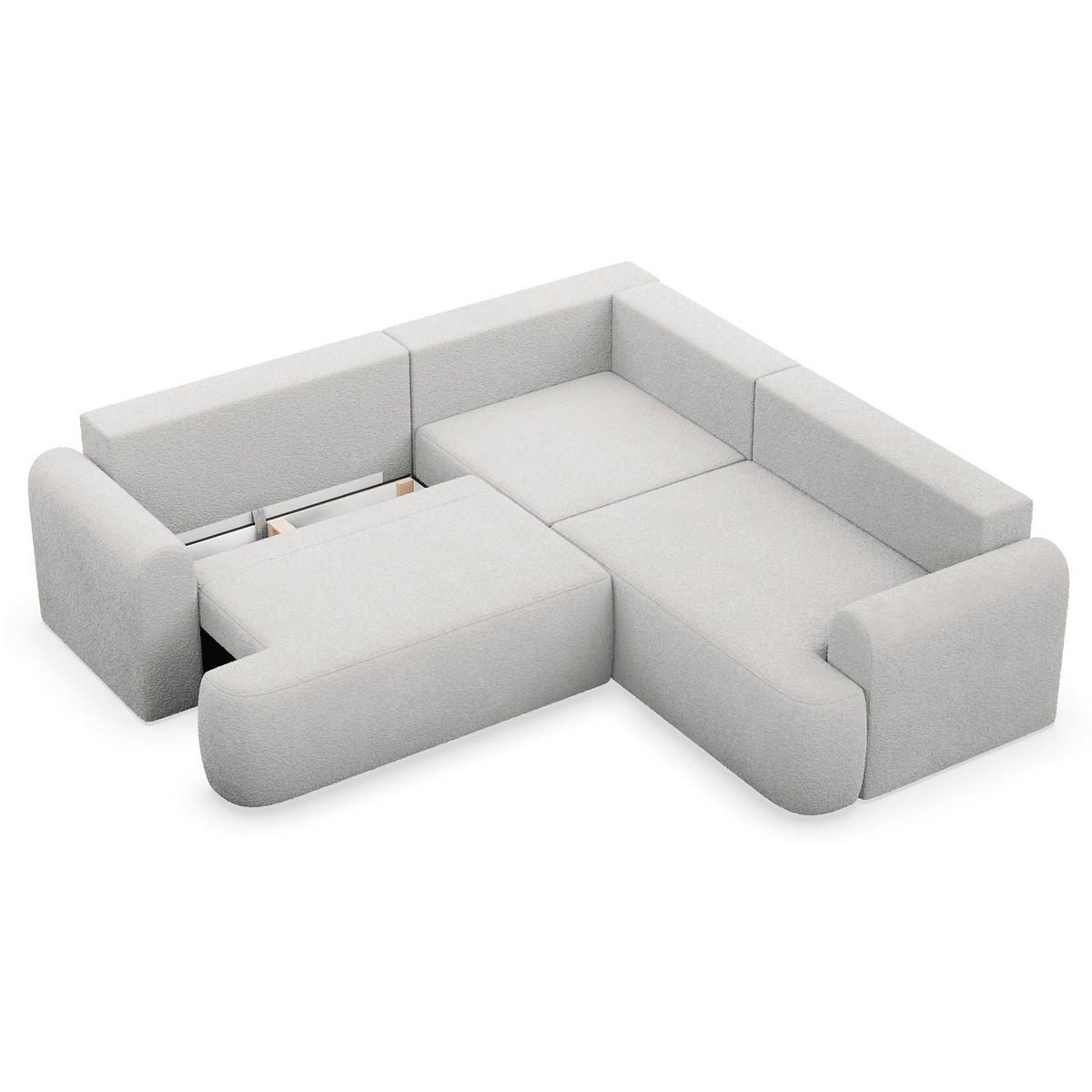 ROHOVÁ POHOVKA Kaveo Zelený manšestr univerzální s rohovým dílem s úložným prostorem - černá/šedohnědá, textil/plast (245/245cm) - Selsey