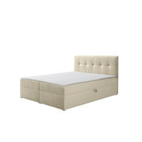 BOXBETT Toronto 140x200 Bonell-Matratze H3 und Topper - Silberfarben/Creme, Holz/Holzwerkstoff (140/200cm) - Ravio
