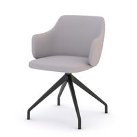 SCHALENSTUHL Consento Triest gepolstert Hellgrau - Hellgrau, Textil (56/79/58cm) - ASSMANN