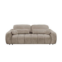 BIGSOFA mit Schlaffunktion und Bettkasten - Taupe/Kaschmir, Holz/Kunststoff (256/91/112cm) - ed exciting design