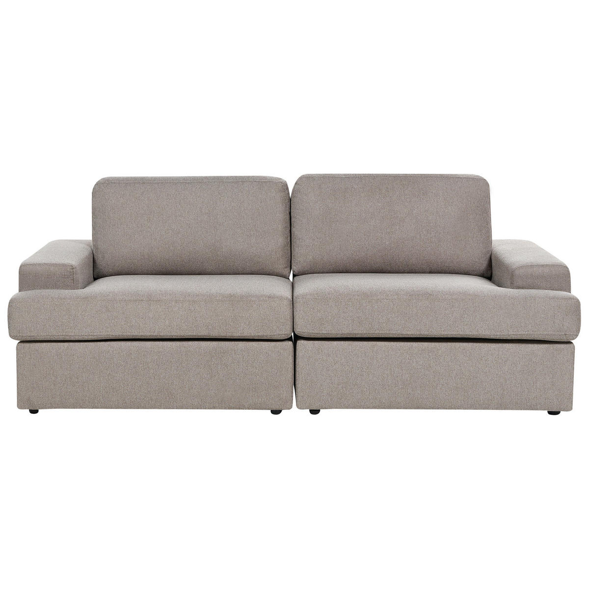 SOFA-SET 5-sitzer taupe Alla - Braun, Textil (112/112/208cm) - Beliani