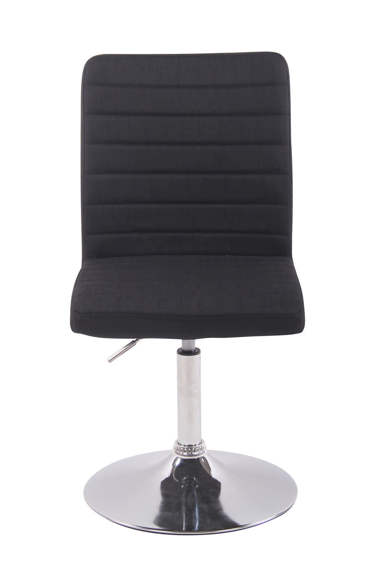 STUHL Stoff schwarz - Chromfarben/Schwarz, Textil/Metall (44/81/60cm) - CLP