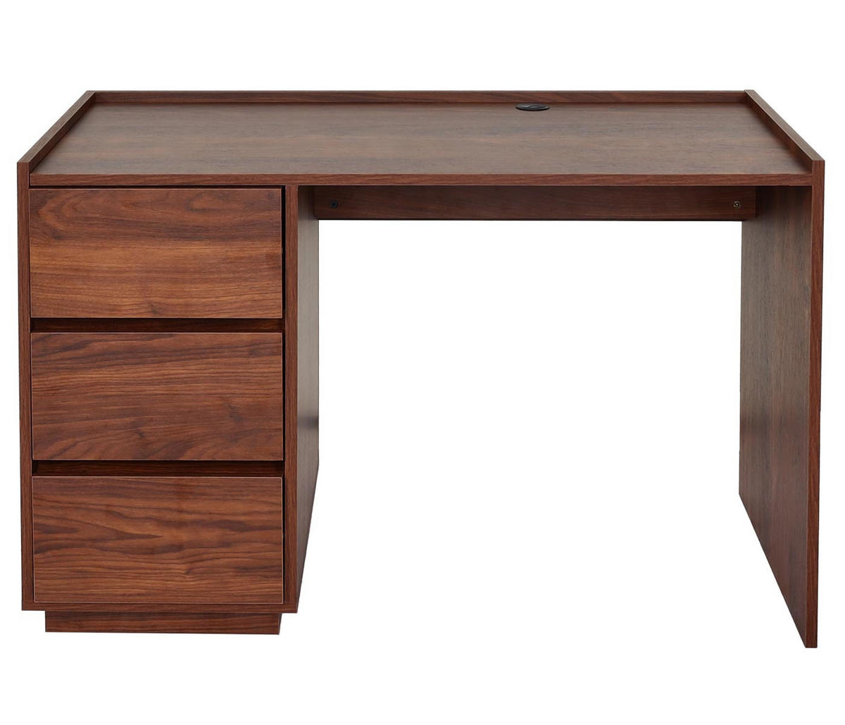 SCHREIBTISCH eckig Walnuss Dekor - Walnussfarben, Holz (60/121/78cm) - MCW