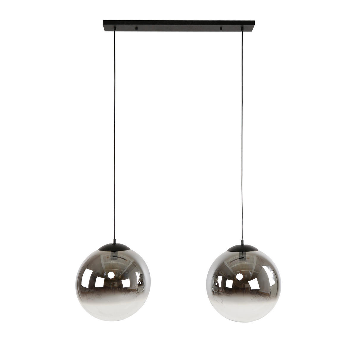 HÄNGELEUCHTE Bubble Schwarz 40/110/ 150 cm - Schwarz, Glas (40/110/150cm) - Hoyz Collection
