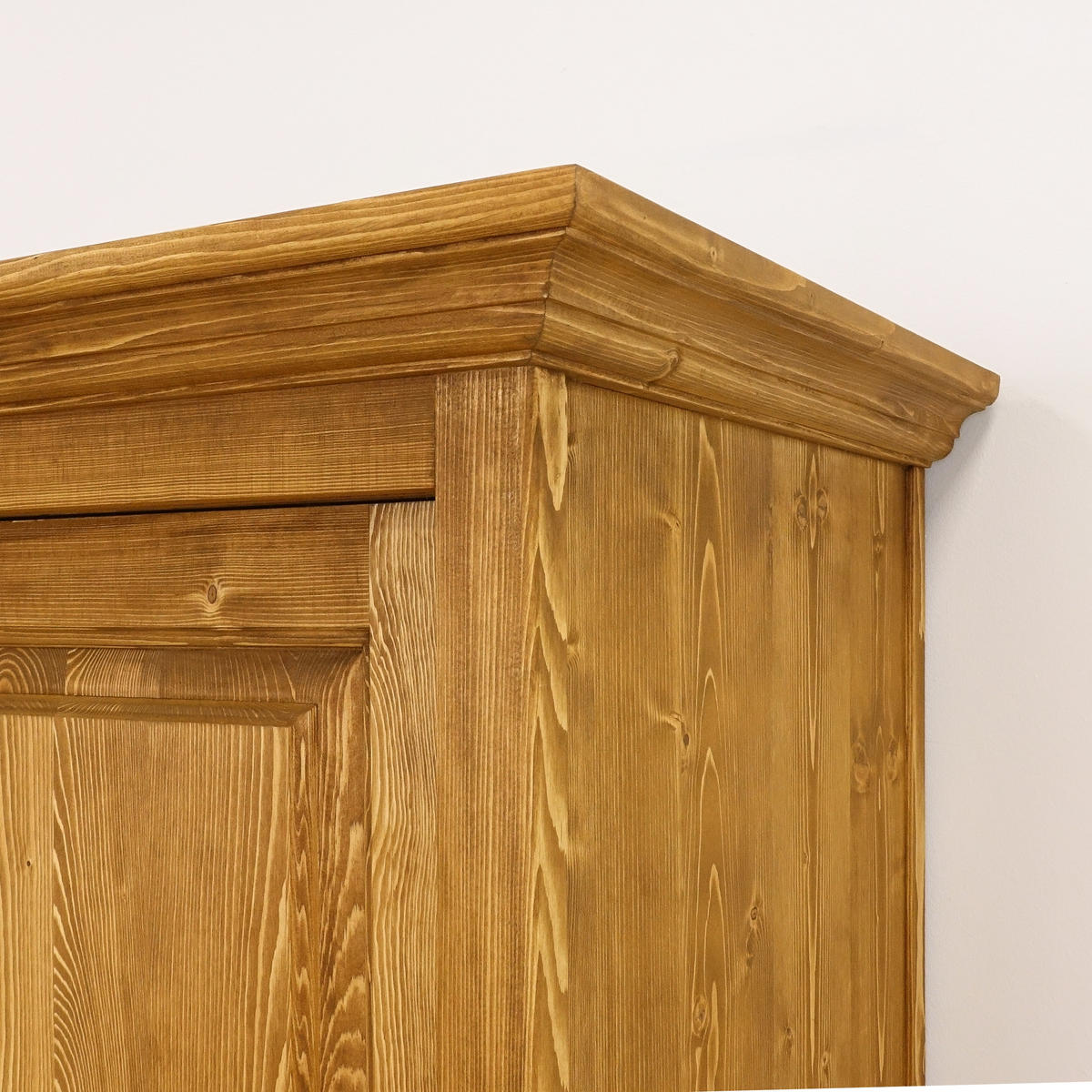 KLEIDERSCHRANK aus Massivholz CHARLOTTE 3 - Hellbraun, Holz (120/190/61cm) - Seart