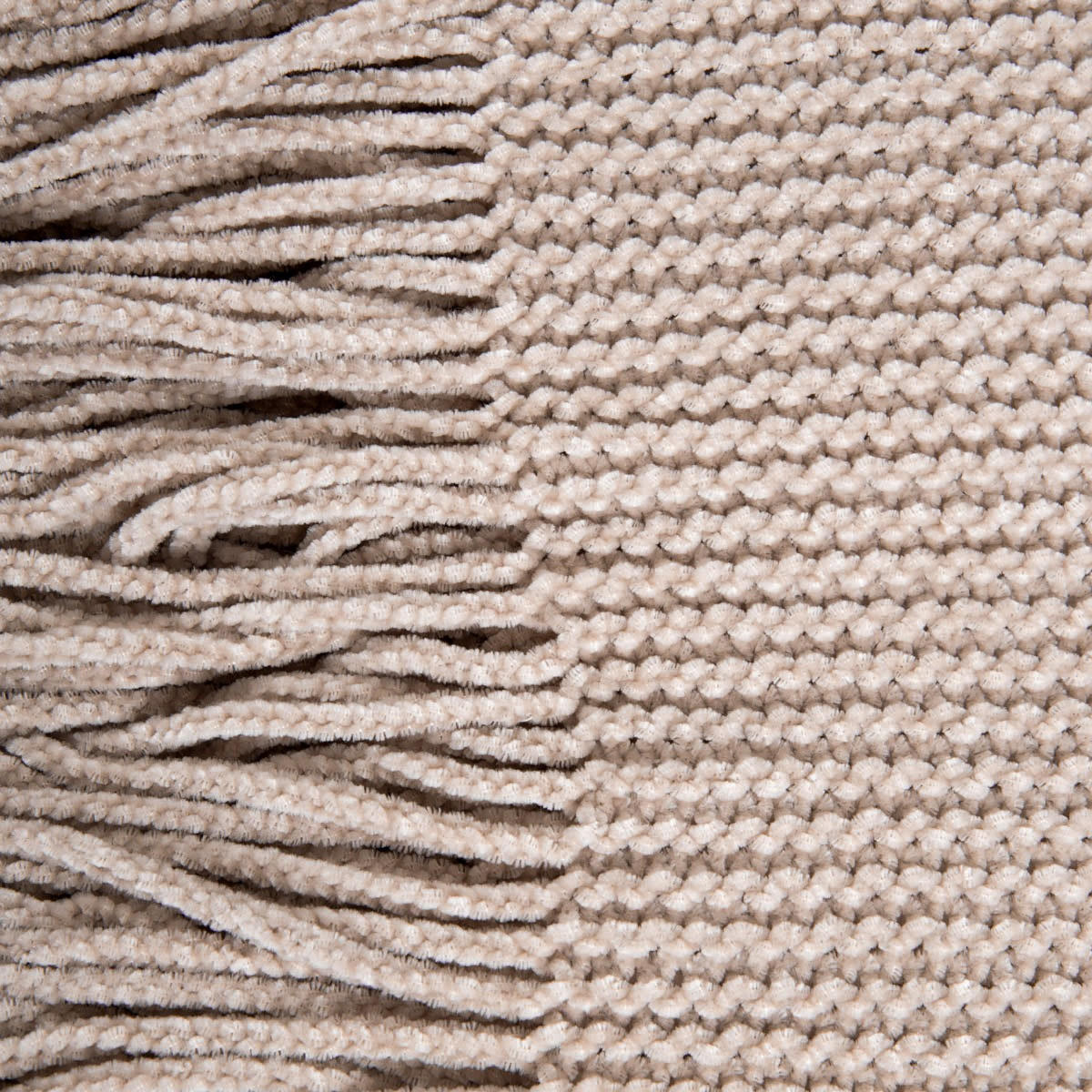 DECKE Chenille taupe 130/170 cm - Taupe, Textil (130/170cm) - Homla