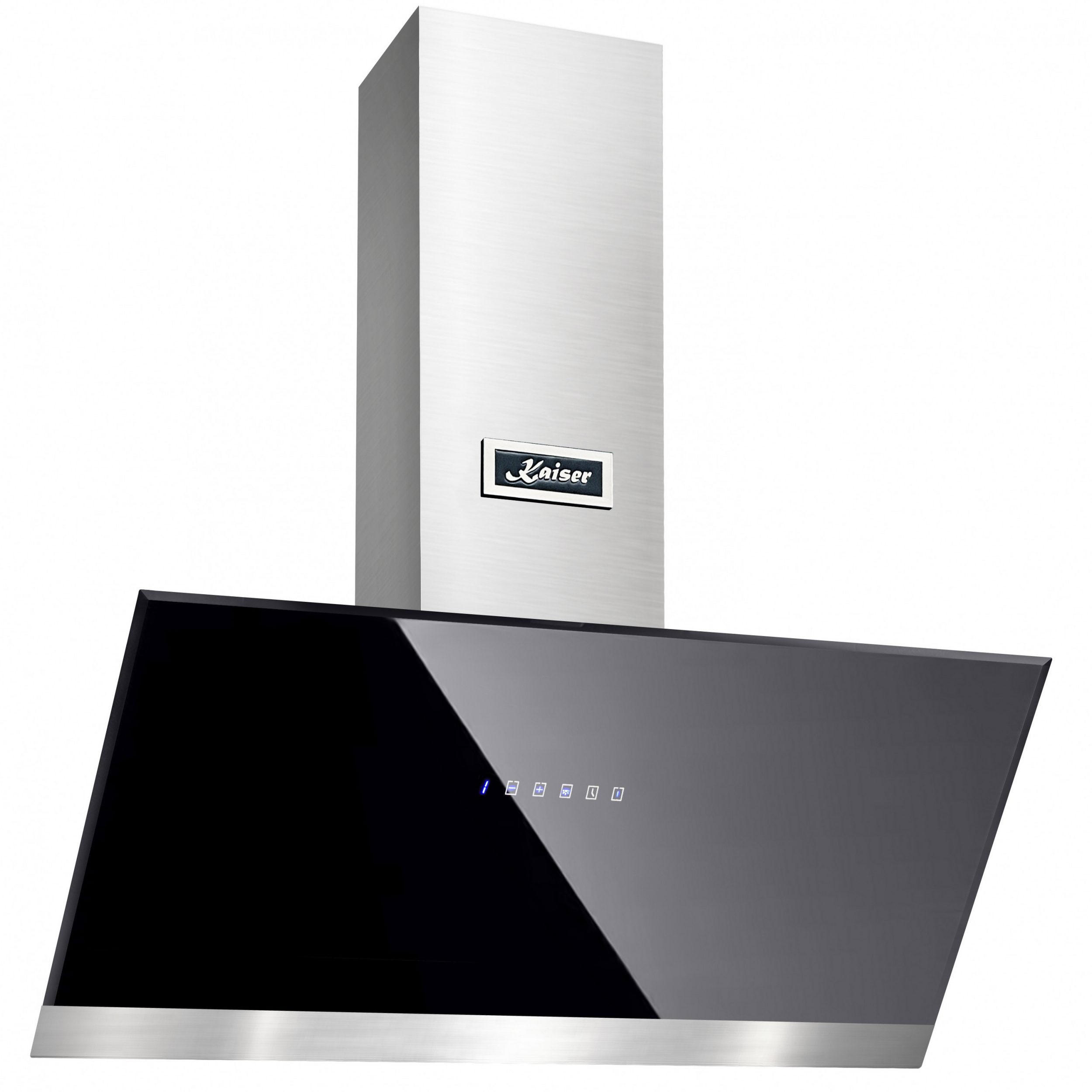 DUNSTABZUGSHAUBE AT 9440 Eco 90 cm Schwarz - Schwarz, Glas/Metall (90/78/40.8cm) - Kaiser Küchengeräte