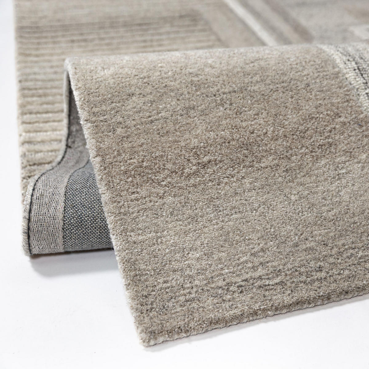 TEPPICH aus Wolle EDALE in Natur, abstrakt, 160 x 230 cm - Beige, Textil (160/230cm) - KADIMA DESIGN