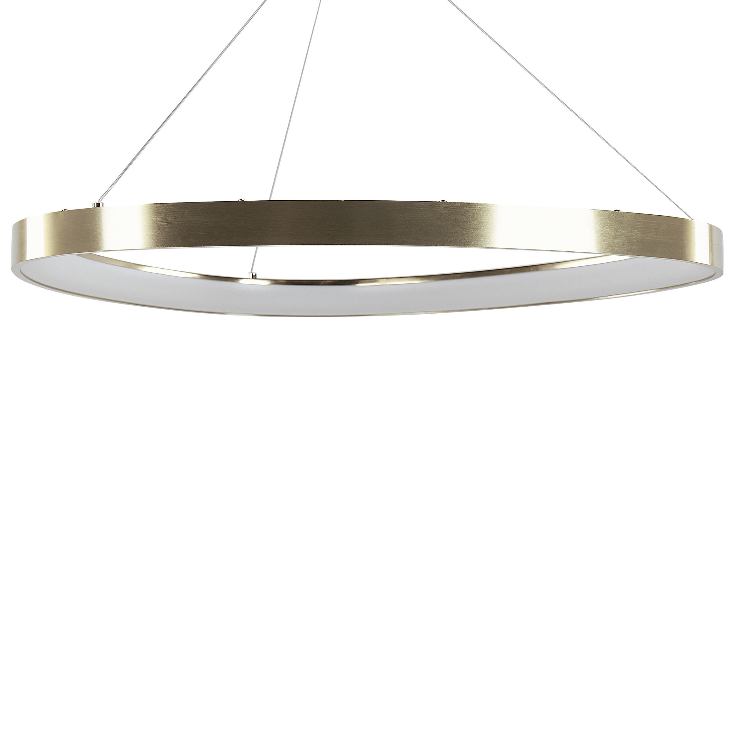 HÄNGELEUCHTE Kraburi 61/61/180 cm - Goldfarben, Kunststoff (61/61/180cm) - Beliani