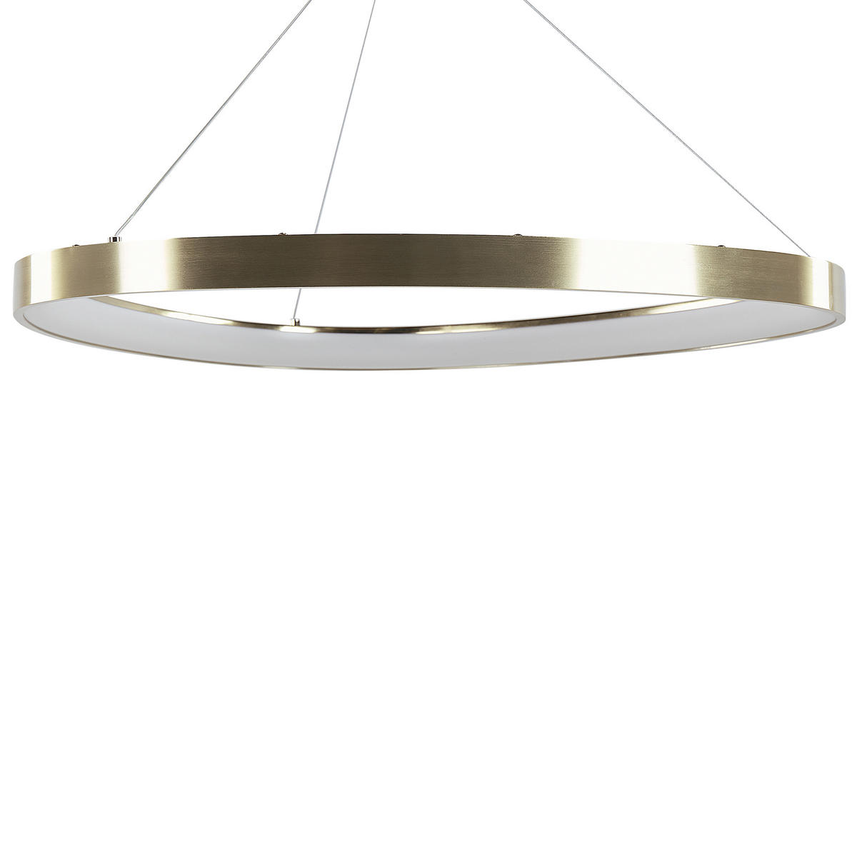 HÄNGELEUCHTE Kraburi 61/61/180 cm - Goldfarben, Kunststoff (61/61/180cm) - Beliani
