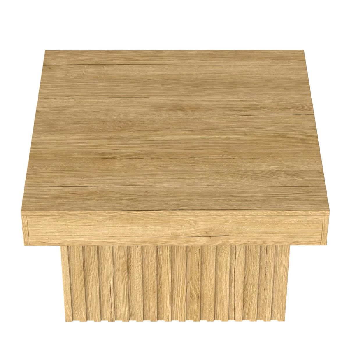 KONFERENČNÍ stolek 79/79/46 cm přírodní z MDF a dřevotřísky snadná údržba - přírodní, kompozitní dřevo (79/79/46cm) - OKWISH
