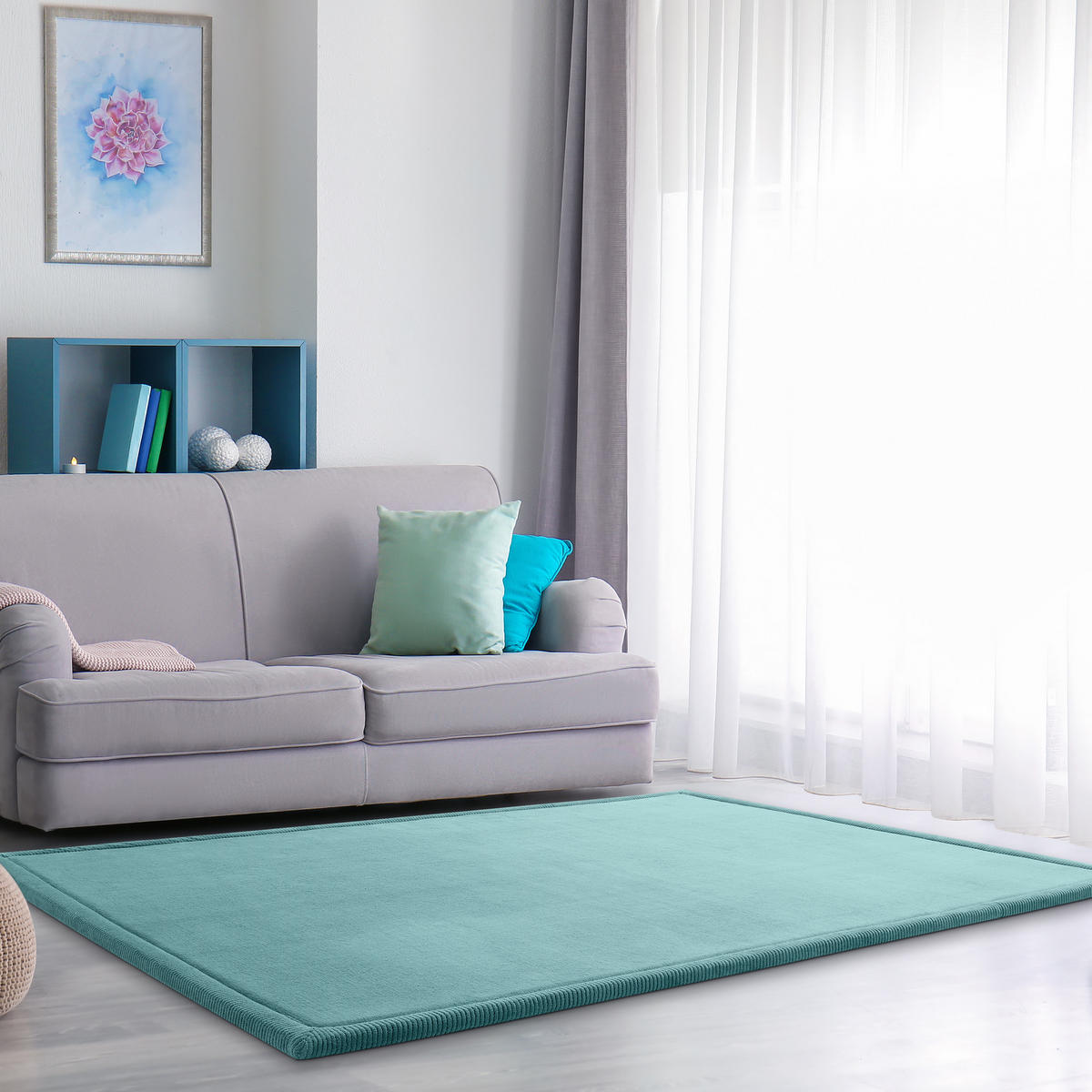 KINDERTEPPICH 120/120 cm Tatami 475 - Blau, Textil (120/120cm) - Paco Home