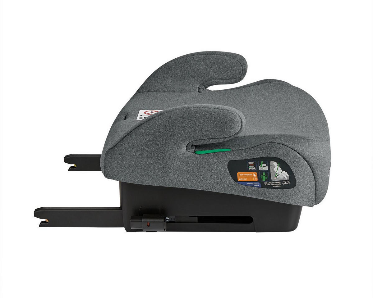SITZERHÖHUNG i-Tip dunkelgrau i-Size (125-150cm) ISOFIX, Armlehne - Dunkelgrau, Kunststoff (42/21/35cm) - Kikka boo