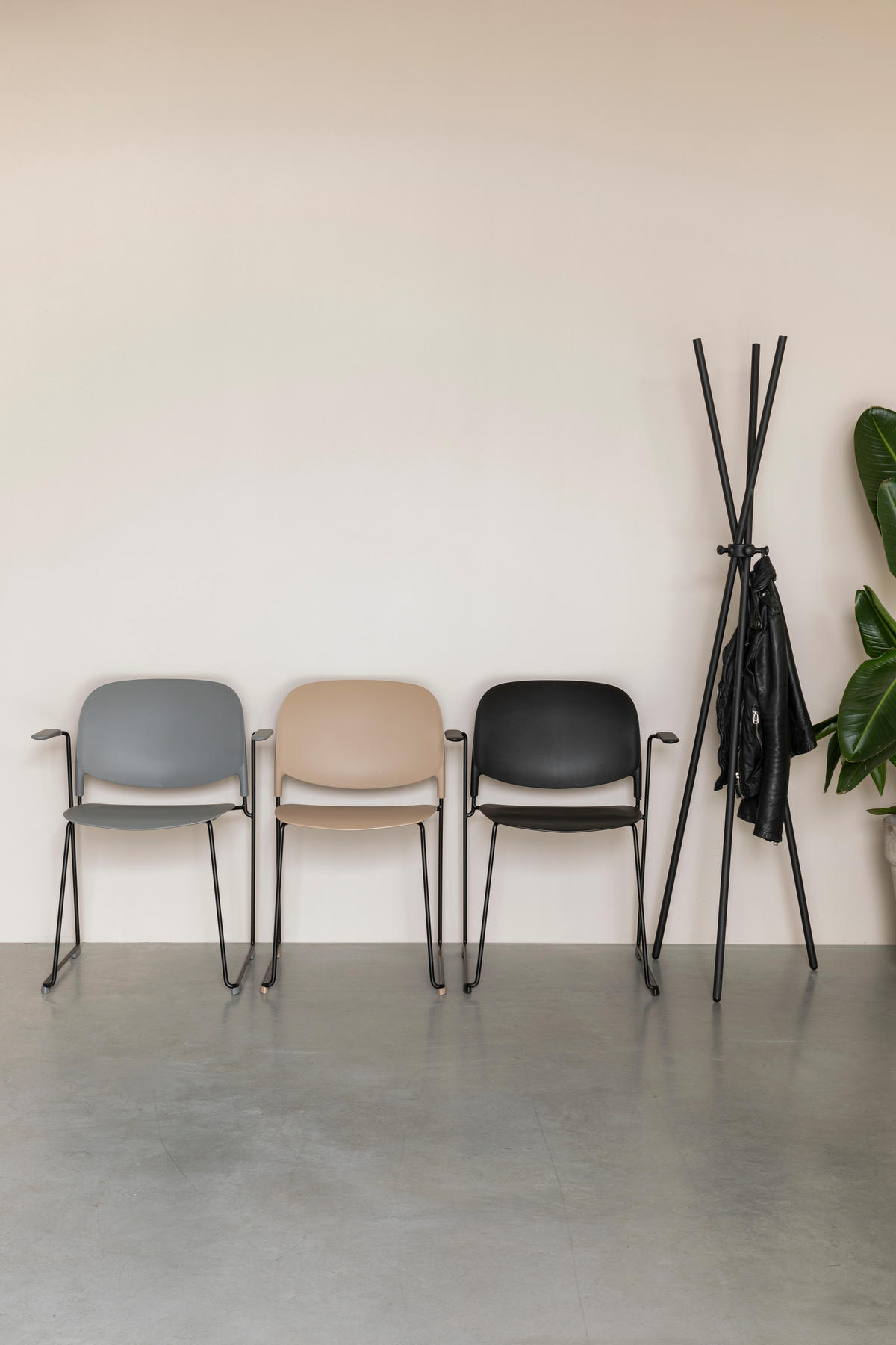 ESSZIMMERSTUHL Stacks - Braun - 52.5/48.5/80 cm - 4er-Set - Braun, Kunststoff (48.5/80/52.5cm)