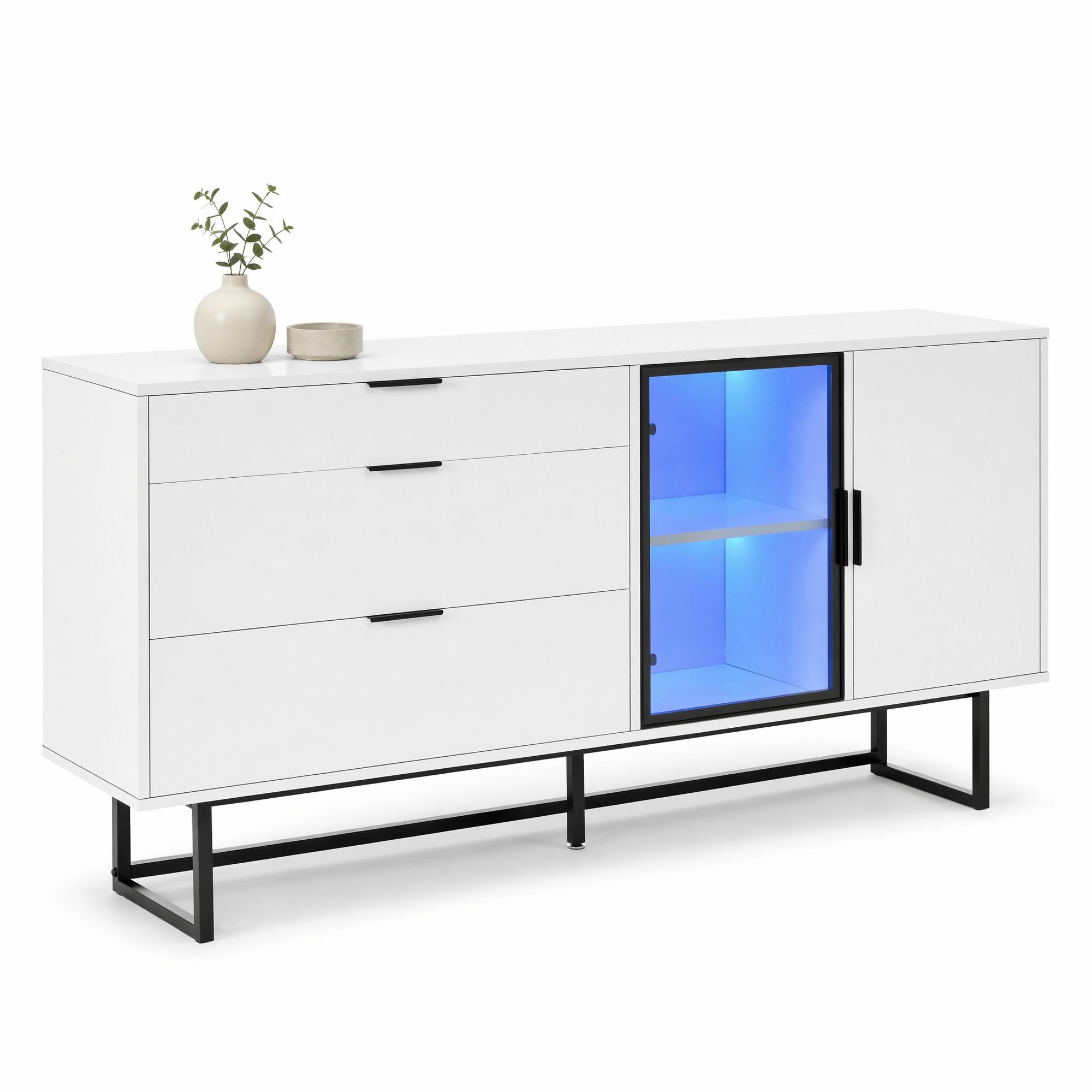 Ivmeu Sideboard Weiß 160x78x36 cm