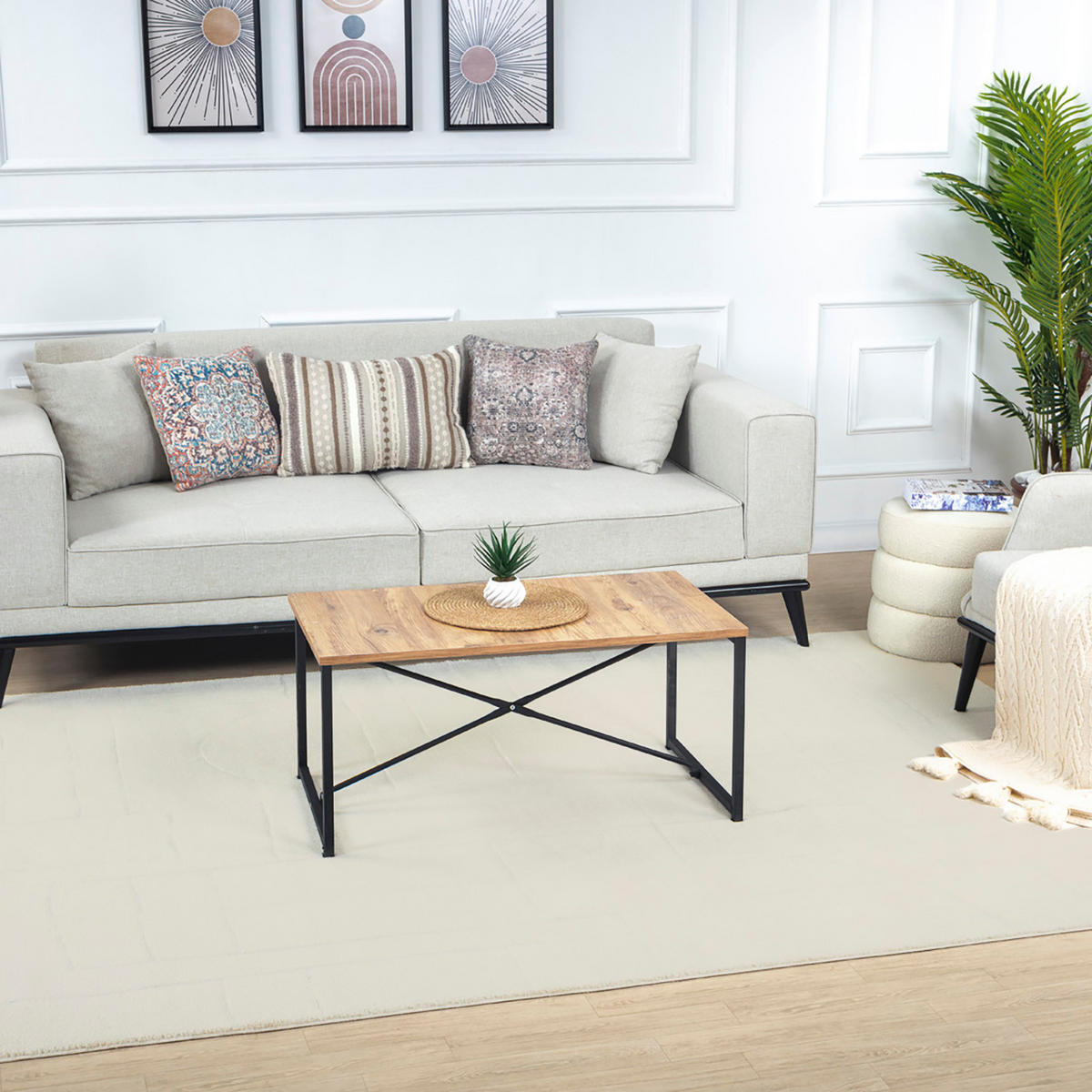 KURZFLORTEPPICH 200/275 cm Weiß - Weiß, Naturmaterialien/Textil (200/275cm) - LIVABLISS