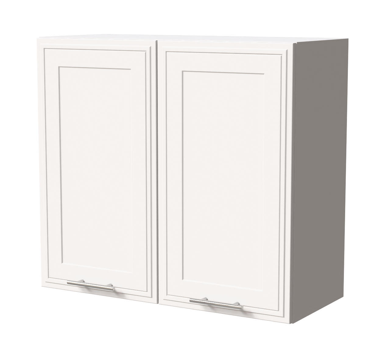 HÄNGESCHRANK Salo W3/80 Weiß / Weiß Matt 80 / 32,5 / 72cm - Weiß, Holz/Holzwerkstoff (80/72/32.5cm) - Feldmann-Wohnen