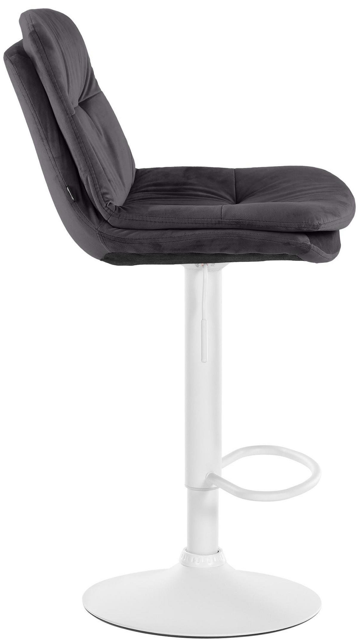 BARHOCKER Samt schwarz - Schwarz, Textil (46/94/54cm) - CLP