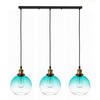 PENDELLEUCHTE Rome - Blau/Transparent, Glas/Metall (20/75/110cm) - kiki design