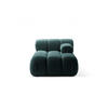CHAISELONGUE rechts Bellis aus Boucle petrol - Petrol, Textil (94/70/155cm) - Micadoni