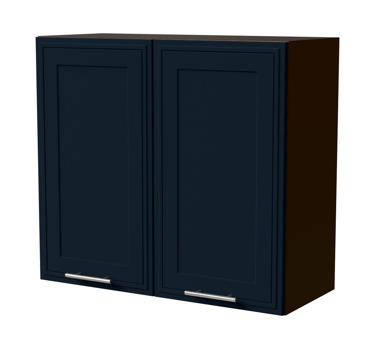 HÄNGESCHRANK Salo W3/80 Lava / Indigo Matt 80 / 32,5 / 72cm - Dunkelgrau/Dunkelblau, Holz/Holzwerkstoff (80/72/32.5cm) - Feldmann-Wohnen