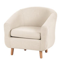 SESSEL - Webstoff, Beige - Beige, Textil (79/74/74cm) - home24