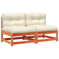 GARTENSOFA CYVAD 70/67/70 cm （2-SITZER） - Braun, Holz (70/67/70cm) - ZMH