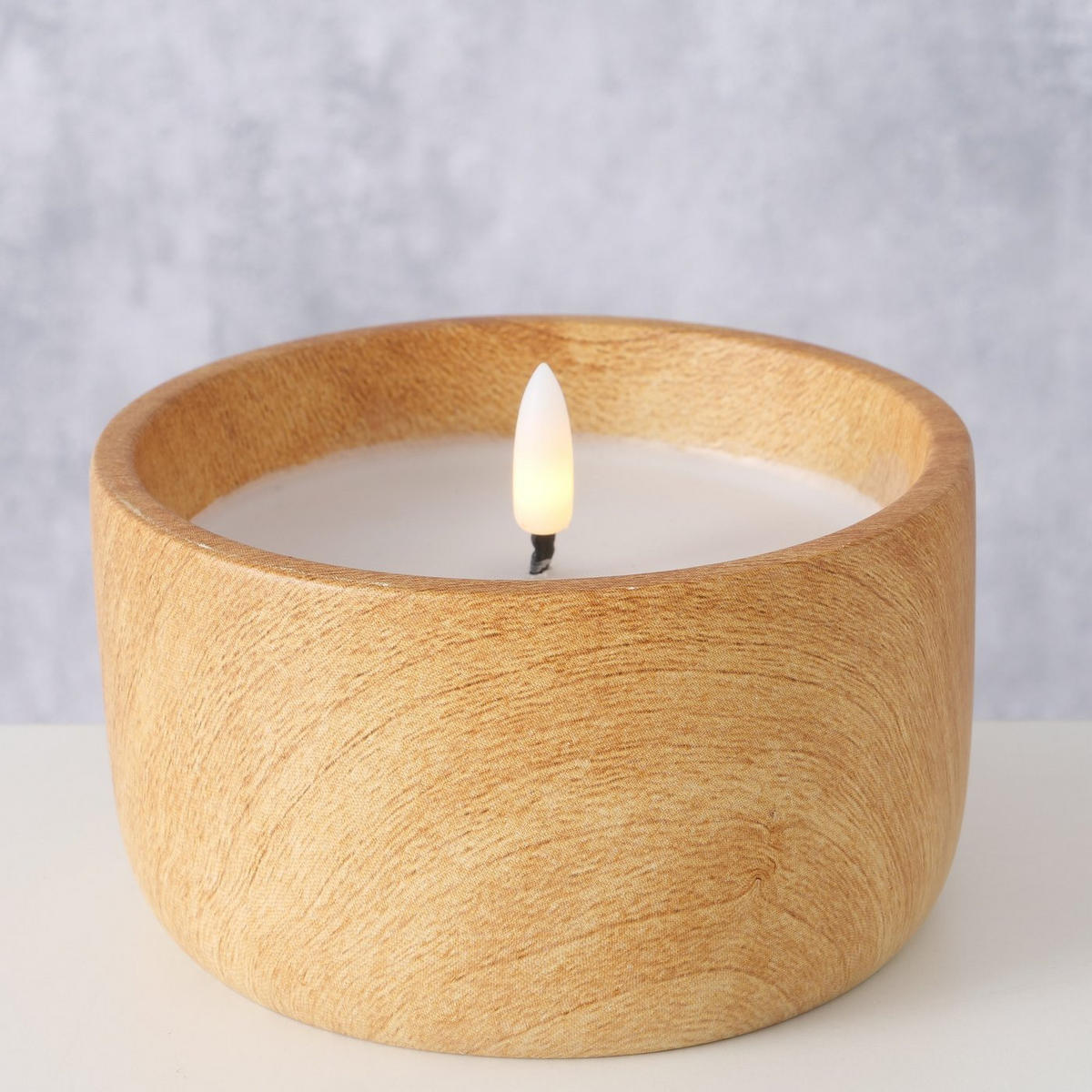 WACHSKERZE LED Yuna 8 cm - Beige, Paraffin (12/12/8cm) - Boltze Home