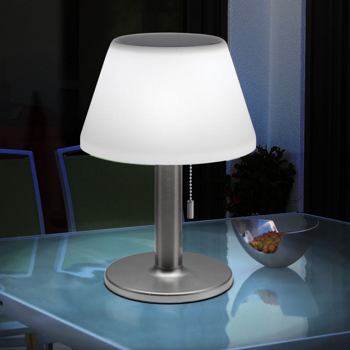 LED AUSSENLEUCHTE Metall Silber - Silberfarben, Metall (20/20/28cm)