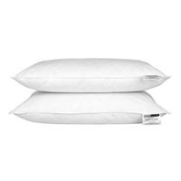 KOPFKISSEN 2er-Set Federn & Daunen 48/74 cm - Weiß, Textil (48/74cm) - Homescapes
