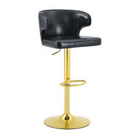 BARHOCKER DE-36724 2er-Set höhenverstellbar mit 360°-Drehung Schwarz - Schwarz, Metall (45/110/49.7cm) - ComfortXL