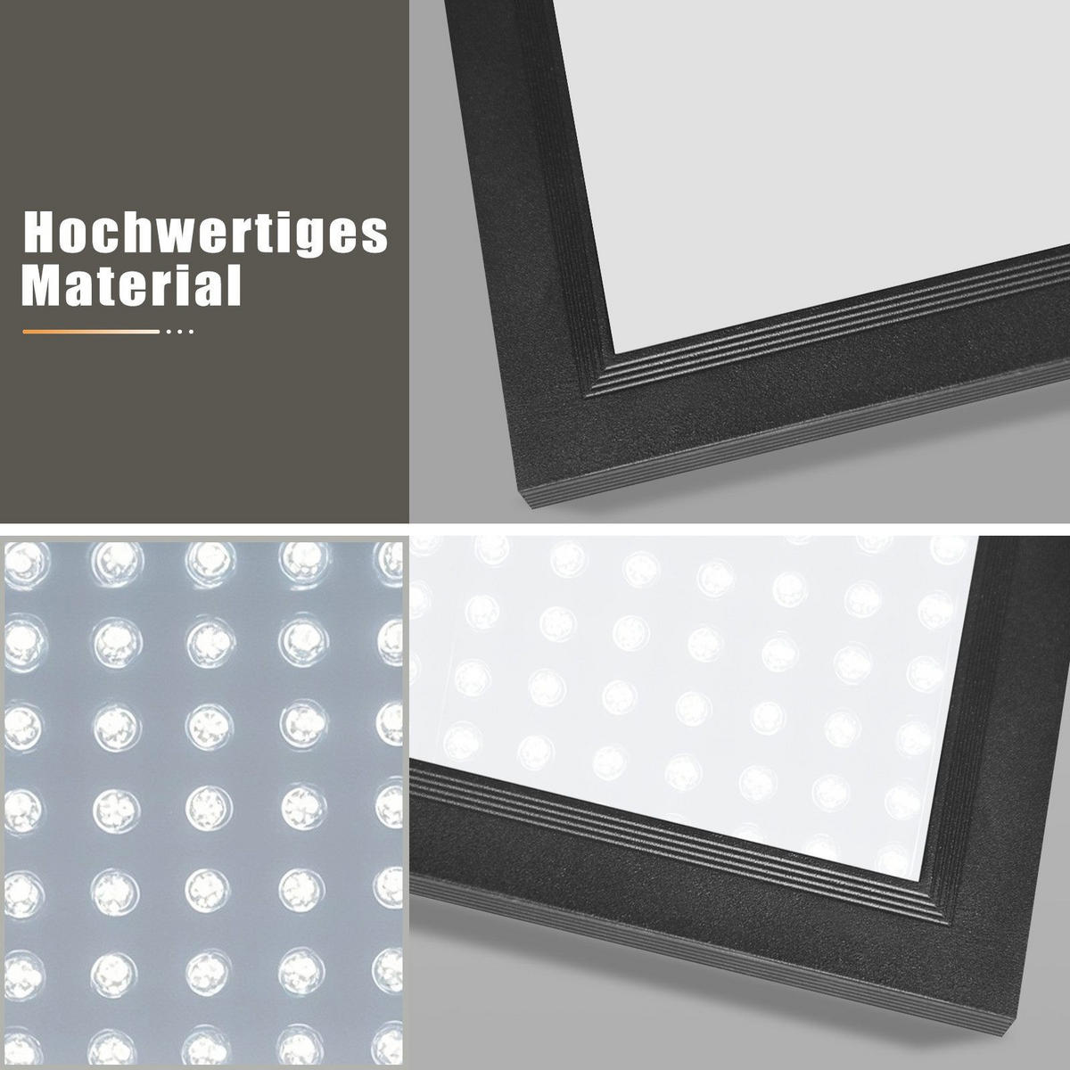 LED-DECKENLEUCHTE Landshut 120/30/4.5 cm - Schwarz, Metall (120/30/4.5cm) - Nettlife