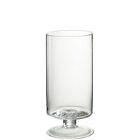 KERZENHALTER FLAMMENKELCH - Glas - Transparant - L - Transparent, Glas (16/33.5cm) - J-Line