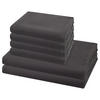 FROTTIERSET Pique 6-teilig - Dunkelgrau, Textil (50/100cm) - Ross