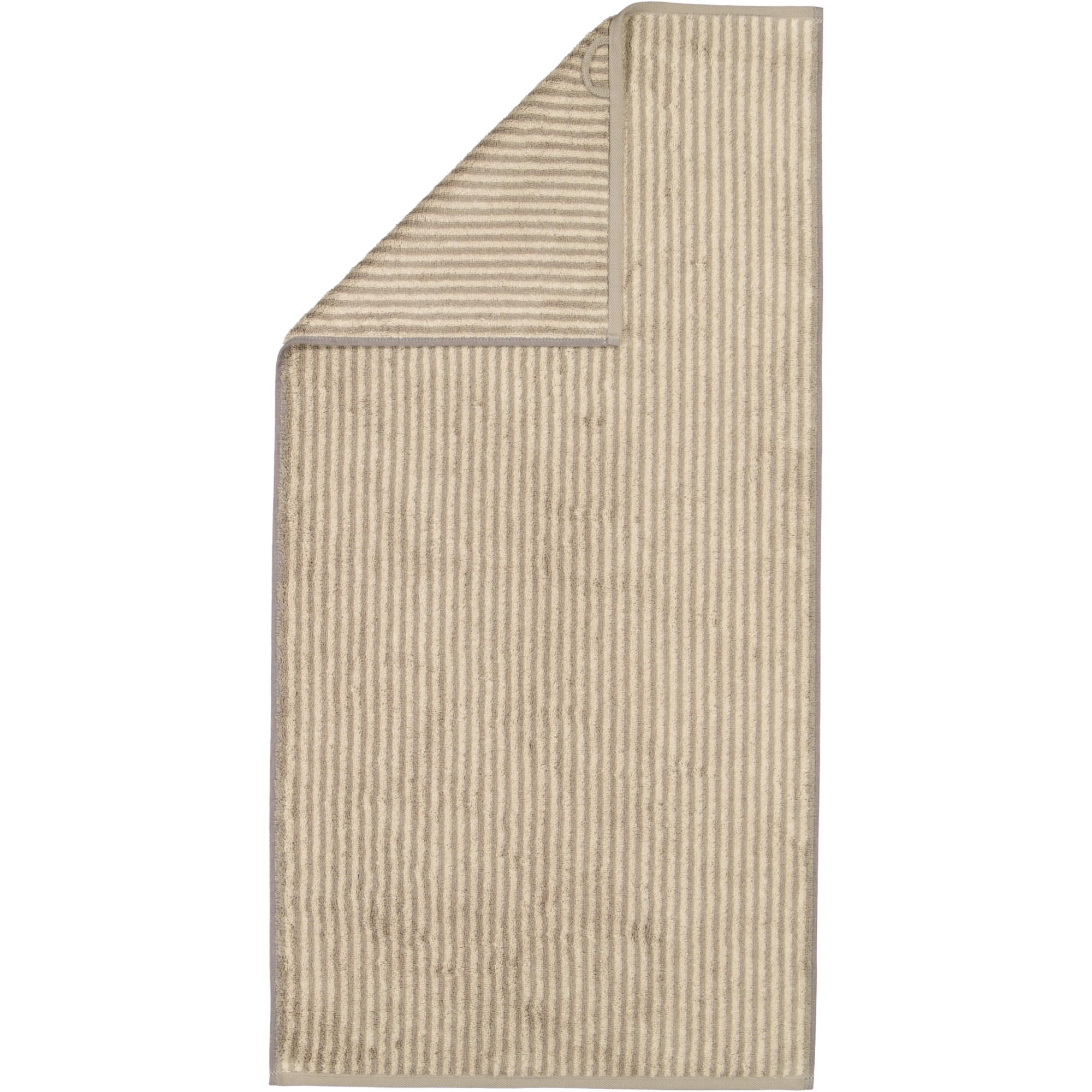 HANDTUCH TWO-TONE STRIPES 480 GRAPHIT - 70 - Grau, Textil (50/100cm) - Cawoe
