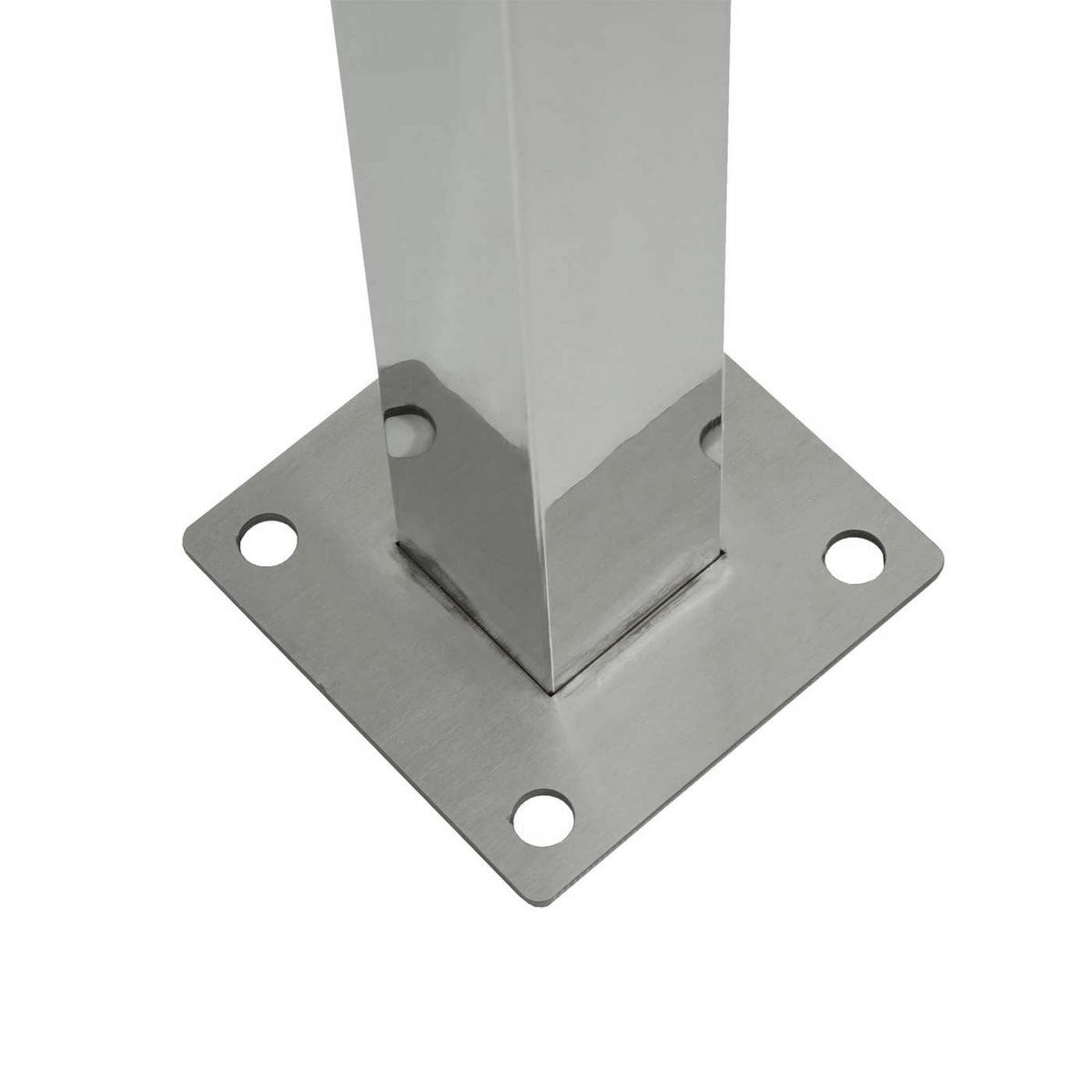 MÜLLTONNEN-ZAUN 150x165x85cm Silber - Silberfarben, Metall (165/150/85cm) - PROREGAL