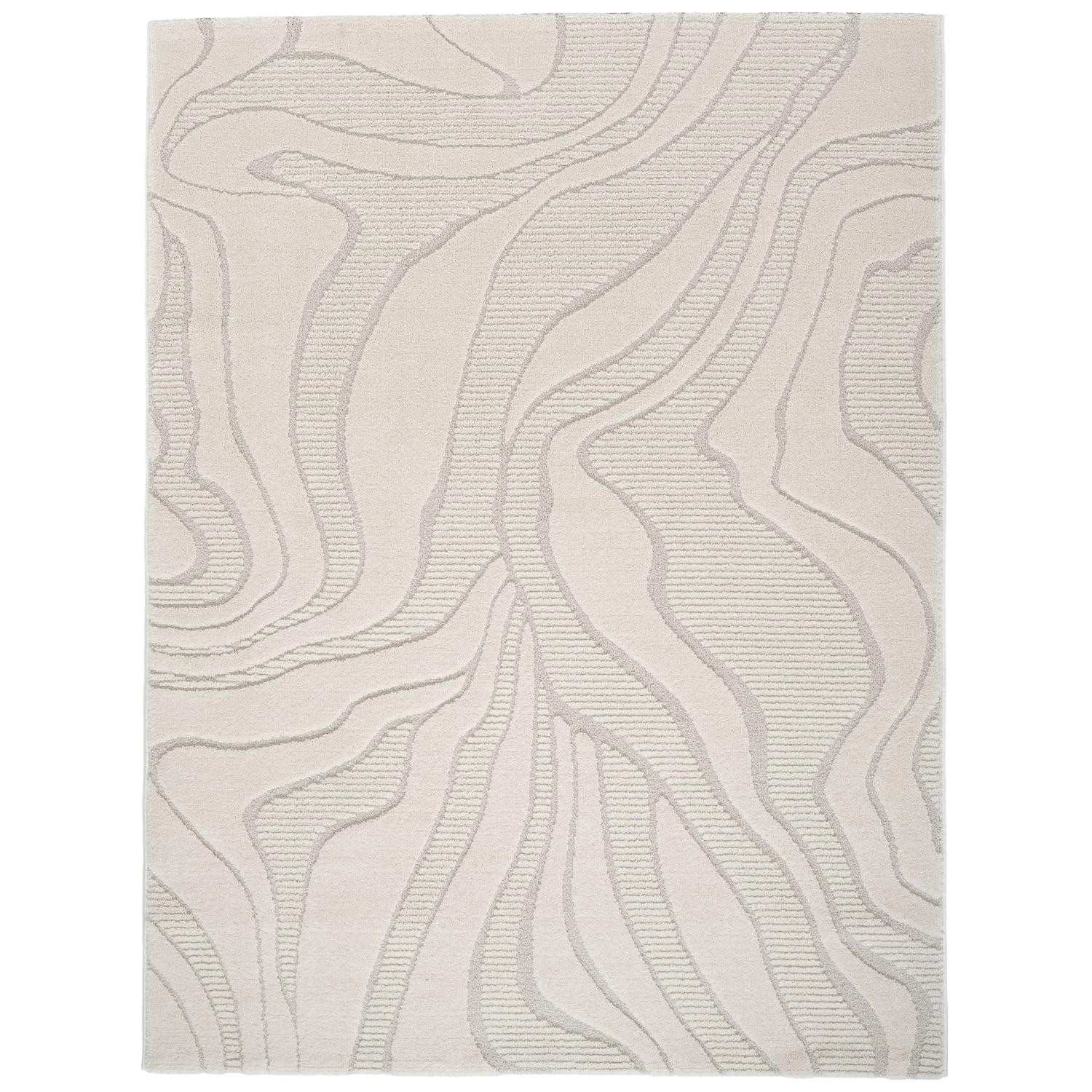 KURZFLORTEPPICH 120/160 cm Aura 702 - Creme, Kunststoff (120/160cm) - Paco Home