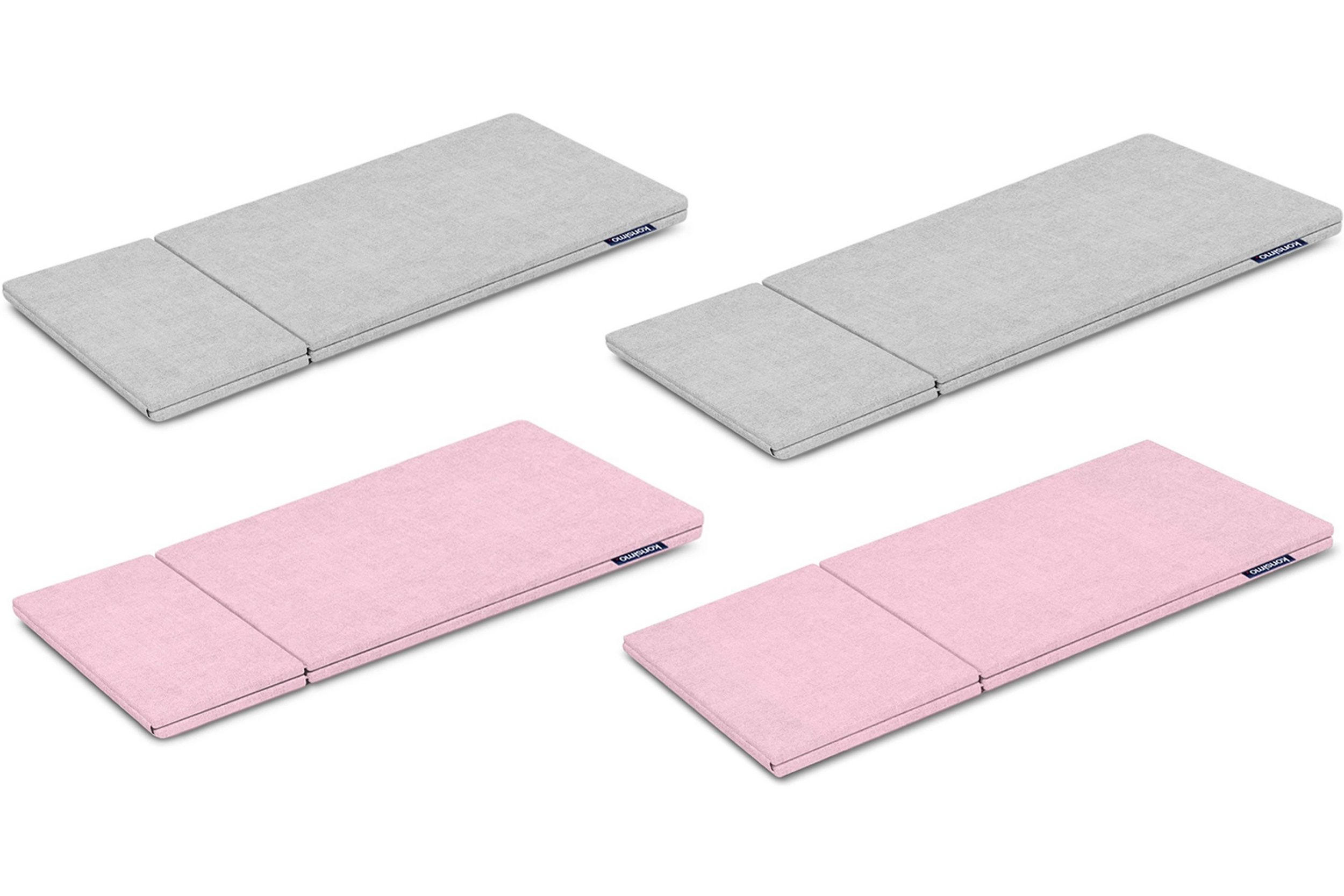 BEZUG-FÜR-KINDERMÖBEL-SET MIRUM 4 Stück, Rosé/Grau - Pink/Grau, Textil (173/3/80cm) - KONSIMO®