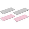 BEZUG-FÜR-KINDERMÖBEL-SET MIRUM 4 Stück, Rosé/Grau - Pink/Grau, Textil (173/3/80cm) - KONSIMO®