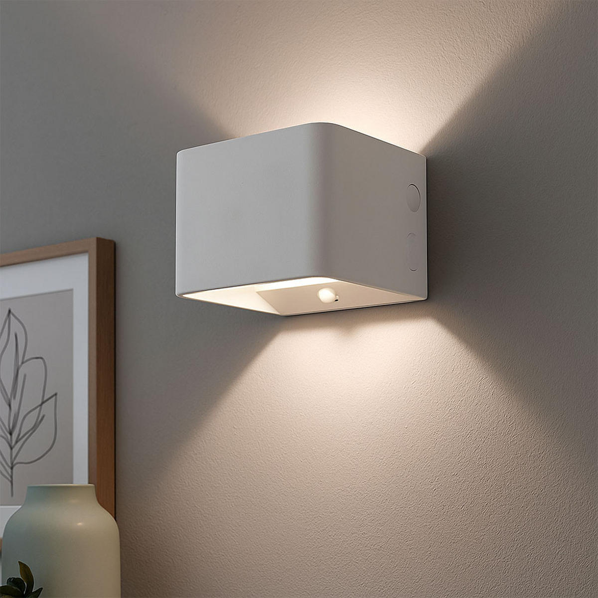 LED WANDLEUCHTE Veronika Weiß - Weiß, Metall (10.1/8/10.2cm) - Globo Lighting