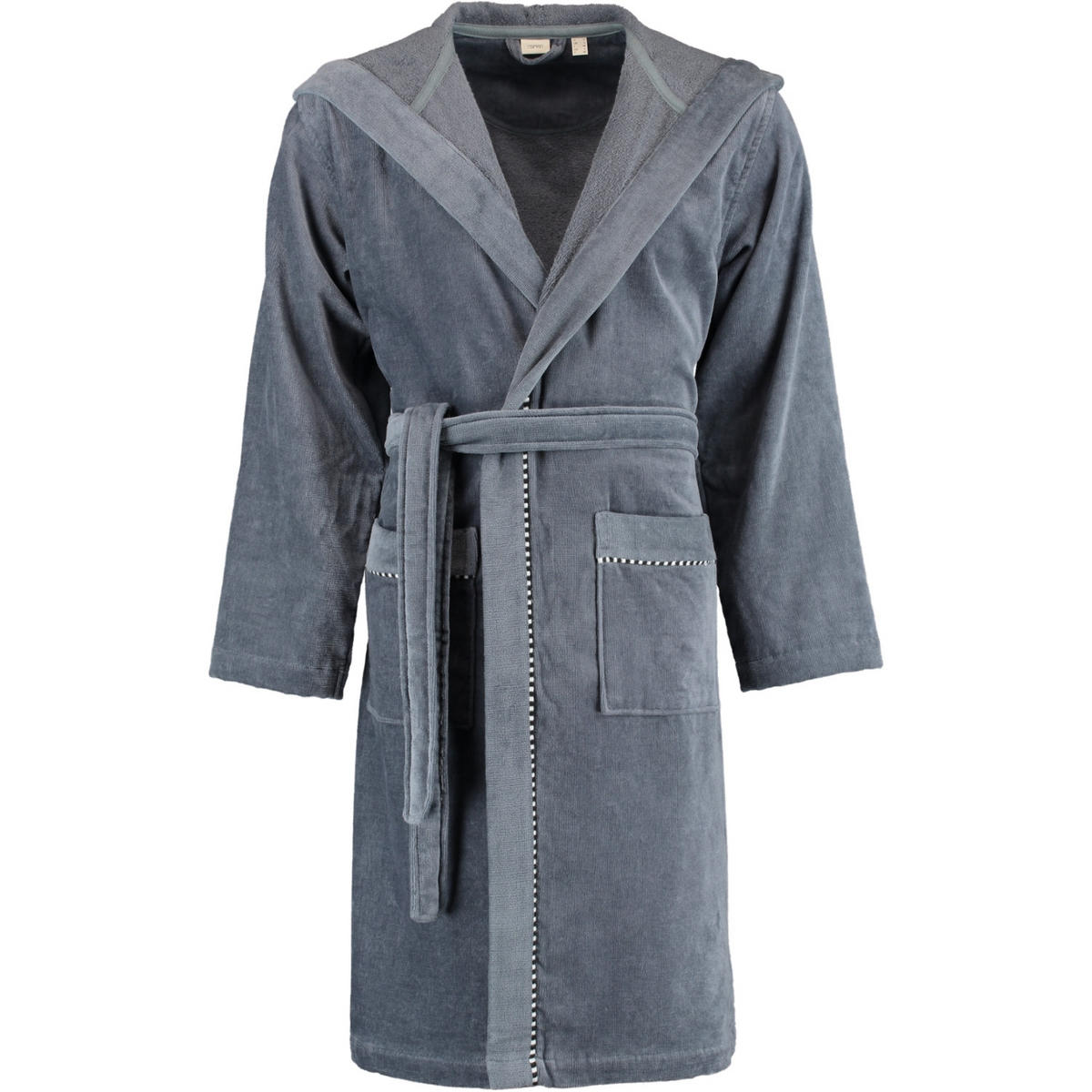 BADEMANTEL UNISEX KAPUZE BOX GREY STEEL - 740 - Grau, Textil (Mnull) - Esprit