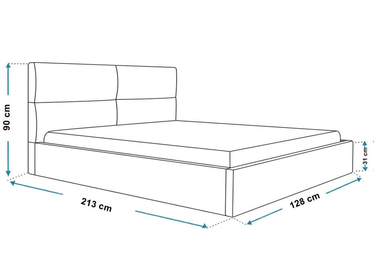 POLSTERBETT Marad 120x200 Grün - Naturfarben/Grün, Holz/Textil (120/200cm) - Graingold
